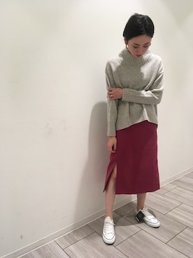「allstar」｜「アイテム（スカート）」を使った、BABYLONE公式さん（レディース・168cm）の秋コーディネート