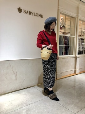 「BABYLONE（バビロン）のアイテム（ショルダーバッグ）」を使った、BABYLONE公式さん（レディース・160cm）の秋コーディネート