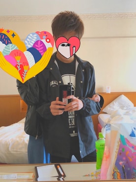 「GU（ジーユー）の（GU）スキニーフィットジーンズ（MEN ⁄ ジーンズ）」を使った、HRBさん（メンズ・165cm）の春コーディネート