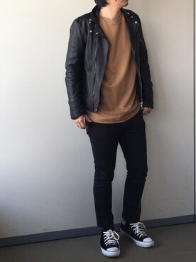 「COS（コス）のアイテム（スウェット）」を使った、きつね顔さん（メンズ・173cm）の春コーディネート