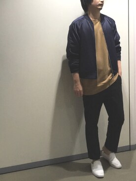 「COS（コス）のアイテム（スウェット）」を使った、きつね顔さん（メンズ・173cm）の春コーディネート
