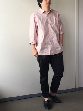 「KAZUYUKI KUMAGAI」｜「アイテム（財布/小物）」を使った、きつね顔さん（メンズ・173cm）の春コーディネート