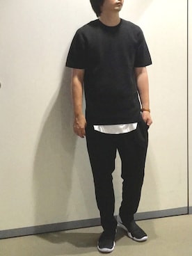 「アクアソック」｜きつね顔さん（メンズ・173cm）の夏コーディネート
