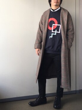 「JEANASIS（ジーナシス）のアイテム（その他アウター）」を使った、きつね顔さん（メンズ・173cm）の冬コーディネート