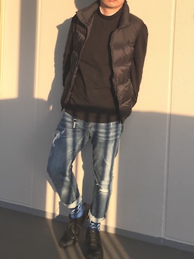 きつね顔さん（メンズ・173cm）の春コーディネート