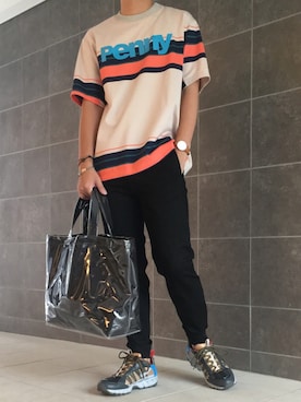 きつね顔さん（メンズ・173cm）の夏コーディネート