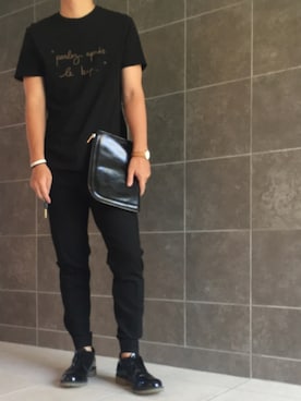「DISCOVERED（ディスカバード）のアイテム（シューズ）」を使った、きつね顔さん（メンズ・173cm）の夏コーディネート