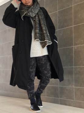 きつね顔さん（メンズ・173cm）の冬コーディネート