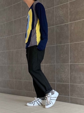 「マルジェラ」｜「アイテム（財布/小物）」を使った、きつね顔さん（メンズ・173cm）の春コーディネート