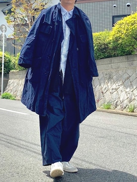 「レインメーカー」｜きつね顔さん（メンズ・173cm）の春コーディネート