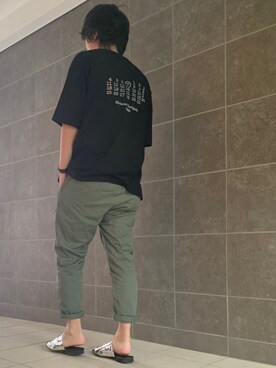 「さんぽコーデ」｜きつね顔さん（メンズ・173cm）の夏コーディネート