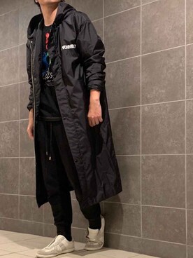 「ATTACHMENT（アタッチメント）のアイテム（ナイロンジャケット）」を使った、きつね顔さん（メンズ・173cm）の秋コーディネート