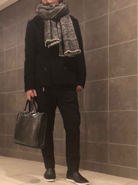 「Daniel & Bob（ダニエル&ボブ）のアイテム（バッグ）」を使った、きつね顔さん（メンズ・173cm）の秋コーディネート