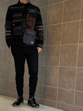 「DISCOVERED（ディスカバード）のアイテム（シューズ）」を使った、きつね顔さん（メンズ・173cm）の冬コーディネート