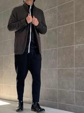 「DISCOVERED（ディスカバード）のアイテム（シューズ）」を使った、きつね顔さん（メンズ・173cm）の冬コーディネート