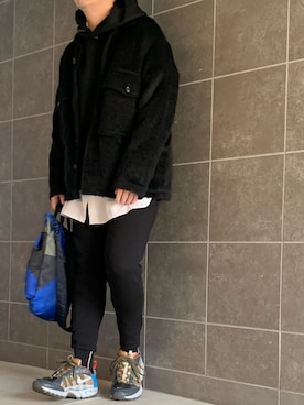 「markaware（マーカウェア）のアイテム（ブルゾン）」を使った、きつね顔さん（メンズ・173cm）の春コーディネート