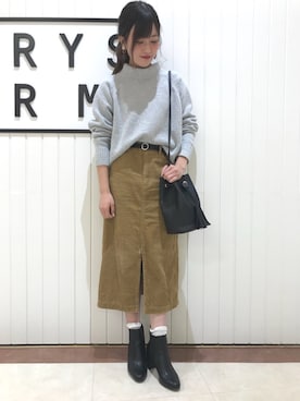 LOWRYSFARM ゆめタウン出雲さん（レディース・157cm）の冬コーディネート