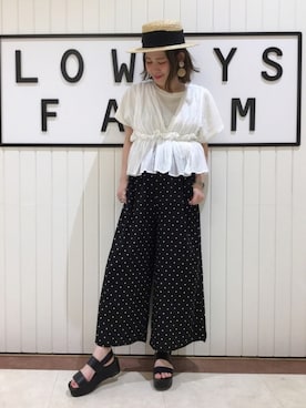 LOWRYSFARM ゆめタウン出雲さん（レディース・155cm）の夏コーディネート