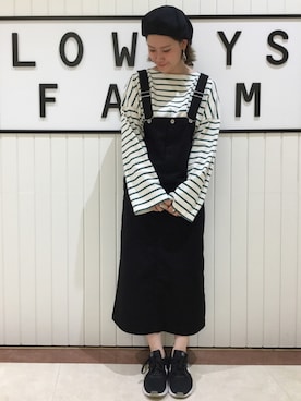 「夏のワントーンコーデ」｜LOWRYSFARM ゆめタウン出雲さん（レディース・158cm）の夏コーディネート