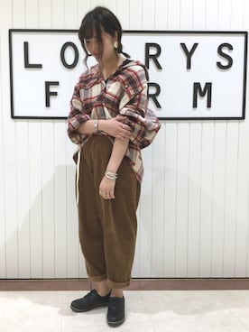 「オックスフォード」｜LOWRYSFARM ゆめタウン出雲さん（レディース・158cm）の秋コーディネート
