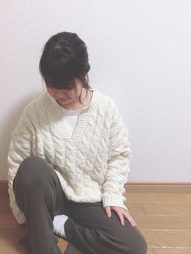 「SVEC（シュベック）のカンフーシューズ kung fu Shoes / ストラップパンプス（バレエシューズ）」を使った、ゆいさん（レディース・152cm）の冬コーディネート