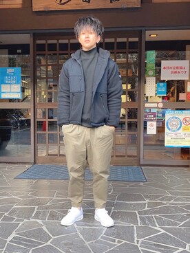 「アイテム（ブルゾン）」を使った、rolandjamesjebbiaさん（メンズ・174cm・20代）の冬コーディネート