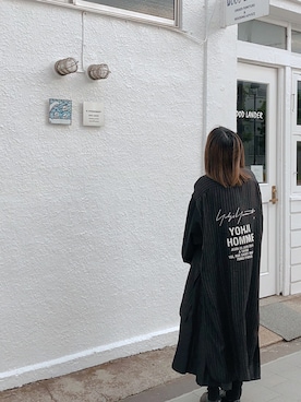 「Yohji Yamamoto（ヨウジヤマモト）のアイテム（その他アウター）」を使った、ｱ ﾔ ｶさん（レディース・151cm）の春コーディネート