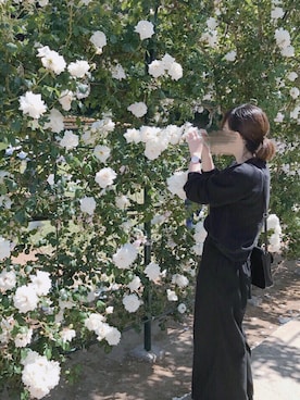 「ダニエルウェリントン」｜「アイテム（スウェット）」を使った、ｱ ﾔ ｶさん（レディース・151cm）の春コーディネート