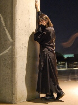 「Yohji Yamamoto（ヨウジヤマモト）のアイテム（その他アウター）」を使った、ｱ ﾔ ｶさん（レディース・151cm）の夏コーディネート