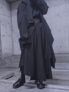 「Yohji Yamamoto（ヨウジヤマモト）のアイテム（その他アウター）」を使った、ｱ ﾔ ｶさん（レディース・151cm）の夏コーディネート