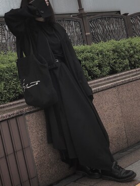 「Yohji Yamamoto（ヨウジヤマモト）のアイテム（その他アウター）」を使った、ｱ ﾔ ｶさん（レディース・151cm）の秋コーディネート