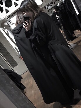 「Yohji Yamamoto（ヨウジヤマモト）のアイテム（その他アウター）」を使った、ｱ ﾔ ｶさん（レディース・151cm）の秋コーディネート