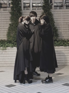 「Yohji Yamamoto（ヨウジヤマモト）のアイテム（その他アウター）」を使った、ｱ ﾔ ｶさん（レディース・151cm）の秋コーディネート
