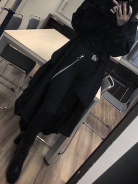 「Yohji Yamamoto（ヨウジヤマモト）のアイテム（その他アウター）」を使った、ｱ ﾔ ｶさん（レディース・151cm）の秋コーディネート