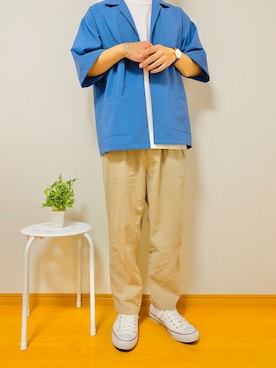 「ダニエルウェリントン」｜社会人Sさん（メンズ・173cm）の夏コーディネート