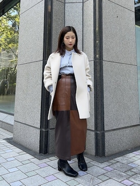 「PUBLIC TOKYO（パブリックトウキョウ）のアイテム（その他アウター）」を使った、ruiさん（レディース・150cm）の秋コーディネート