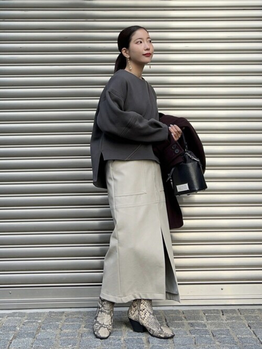 パイソンショートブーツを使った人気ファッションコーディネート - WEAR