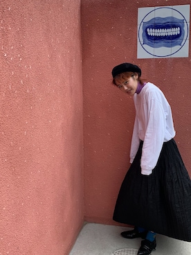 「AVALONE（アヴァロン）のアイテム」を使った、0217yuuさん（レディース・164cm）の春コーディネート