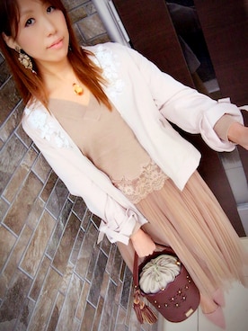 「WILLSELECTION（ウィルセレクション）のアイテム（ブルゾン）」を使った、Yuriさん（レディース・161cm）の春コーディネート