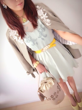 「ドラフトラグナムーン」｜Yuriさん（レディース・161cm）の春コーディネート