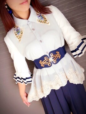 「ドラフトラグナムーン」｜Yuriさん（レディース・161cm）の春コーディネート