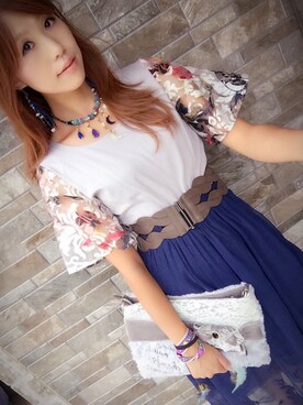 「axes femme（アクシーズファム）のアイテム（ハンドバッグ）」を使った、Yuriさん（レディース・161cm）の秋コーディネート