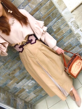 「Nicole Lee（ニコルリー）のアイテム」を使った、Yuriさん（レディース・161cm）の春コーディネート