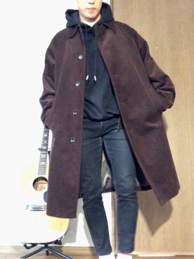 パーカーを使った コーデュロイコート のメンズ人気ファッションコーディネート Wear