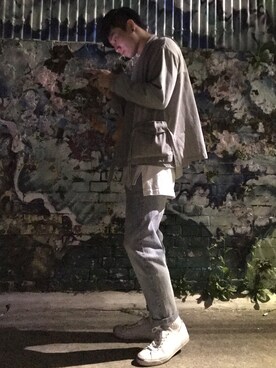 「plain-me（プレインミー）のアイテム（フォーマルスーツ/小物）」を使った、EnShuoさん（メンズ・177cm）の春コーディネート