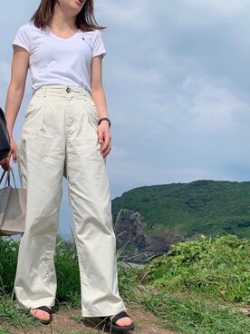 「LIFE's（ライフズ）のアイテム」を使った、KMRさん（レディース・165cm）の夏コーディネート