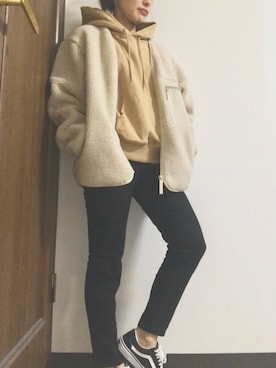 「FORMEのアイテム（トップス）」を使った、Sakuraさん（レディース・158cm）の秋コーディネート