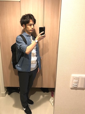 「orcival」｜「アイテム（アナログ腕時計）」を使った、Ryo-jiさん（メンズ・161cm）の春コーディネート