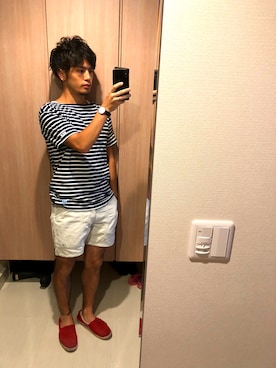 「orcival」｜「アイテム（アナログ腕時計）」を使った、Ryo-jiさん（メンズ・161cm）の夏コーディネート
