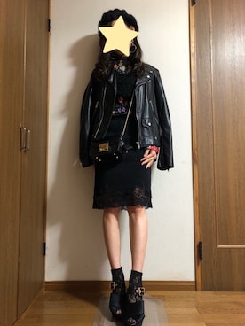 「もけもけ」｜「アイテム（ハンチング/ベレー帽）」を使った、nanamiさん（レディース・156cm）の秋コーディネート